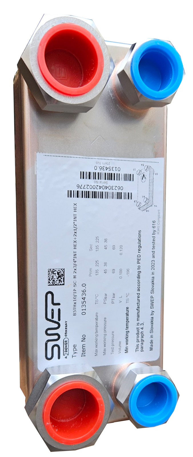 B5THx10 1P-SC-M INT HEX 14627-010