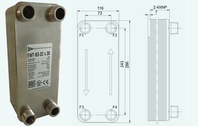 Plattenw�rmetauscher B3-23